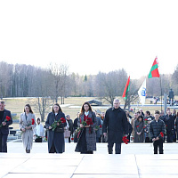 Работники Национального кадастрового агентства почтили память жертв Хатынской трагедии